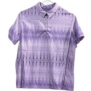 Tail Tech Golf Purple Polo Shirt Women Medium Performance Athletic Top